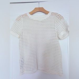 Mango, size medium, textured shirt